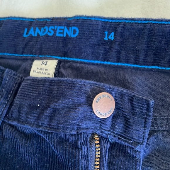 LANDS END boys cords navy.  SZ 14 Boys, like new condition - Picture 10 of 14